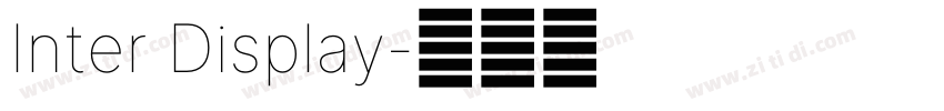 Inter Display字体转换